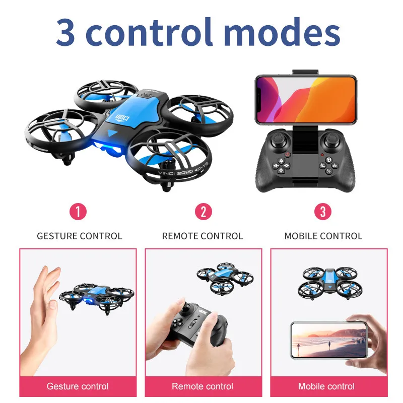 V8 New Mini Drone 4K Professio - đánh giá và giá Drone Controller Screen