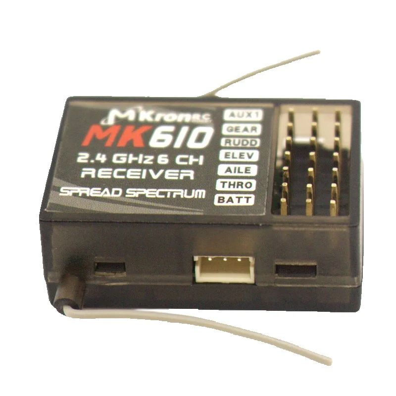 DSM2 MK610 AR6100 2.4G 6CH RC  - đánh giá và giá Drone Battery Adapter