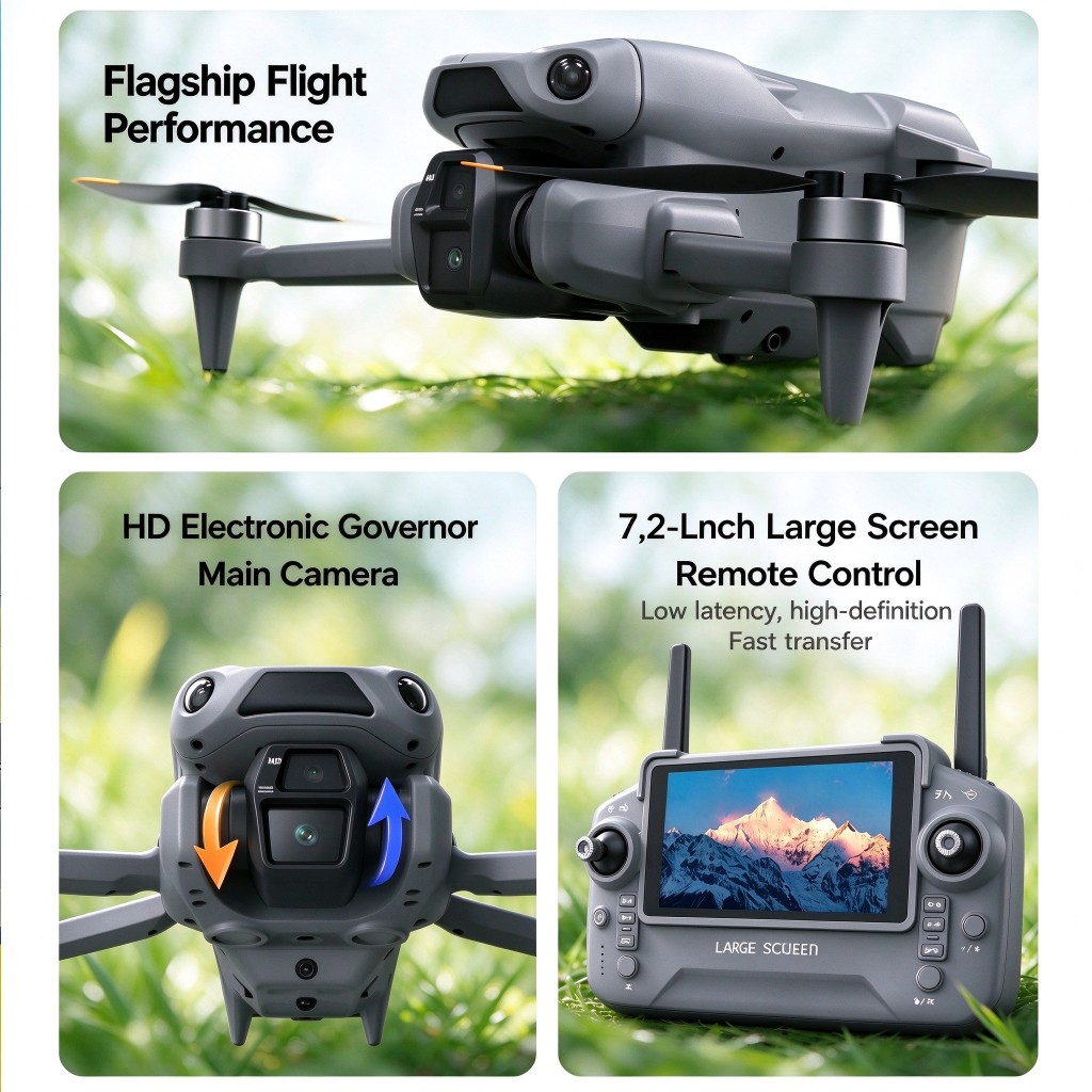 New LF682 MAX GPS Drone Profes - đánh giá và giá Drone Controller Screen