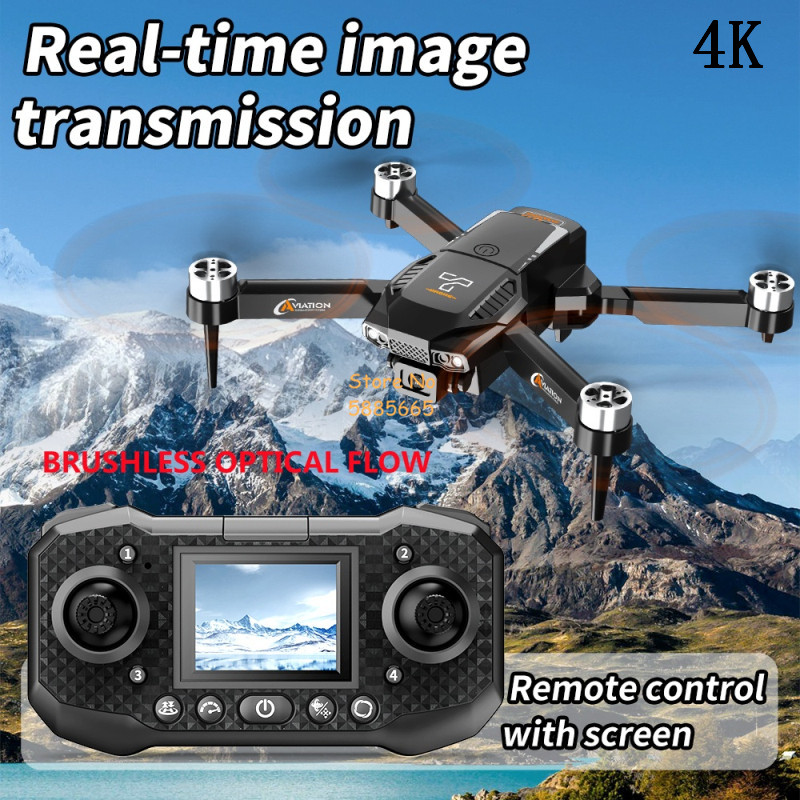 4K Dual Camera Optical Flow Br - đánh giá và giá Drone Controller Screen