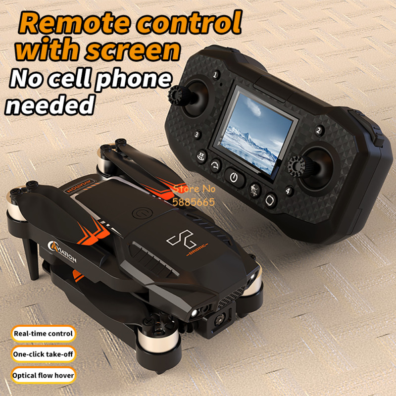 4K Dual Camera Optical Flow Br - đánh giá và giá Drone Controller Screen