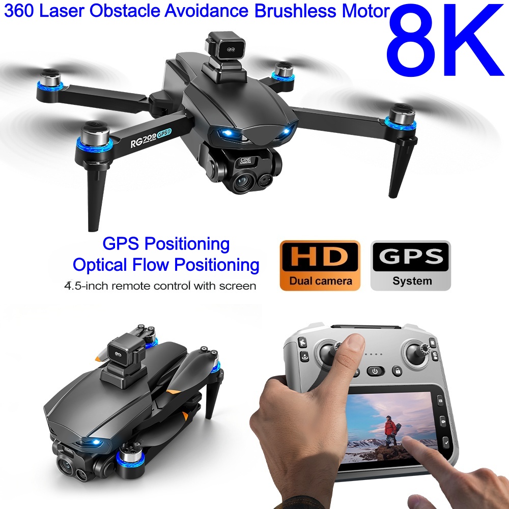NEW 8K Drone With HD Camera La - đánh giá và giá Drone Controller Screen
